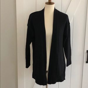 Madewell XS Black Long Cardigan